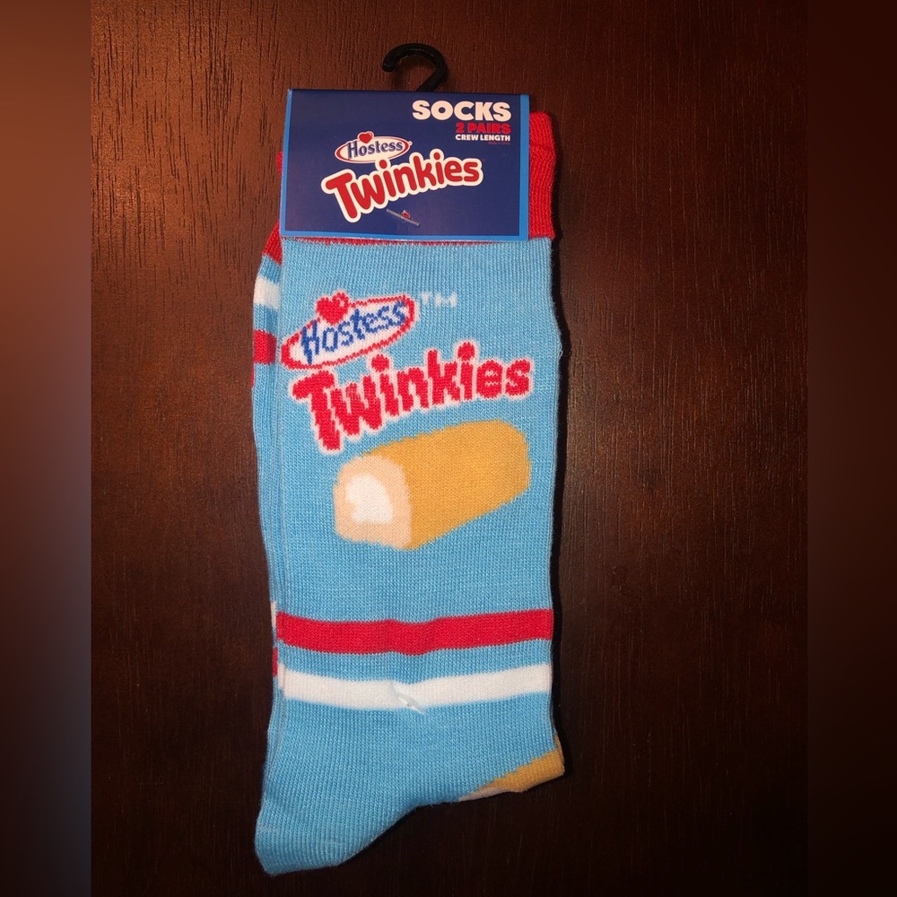 HOSTESS TWINKIES NOVELTY CREW SOCKS NWT MEN’S SHOE SIZE 8-12